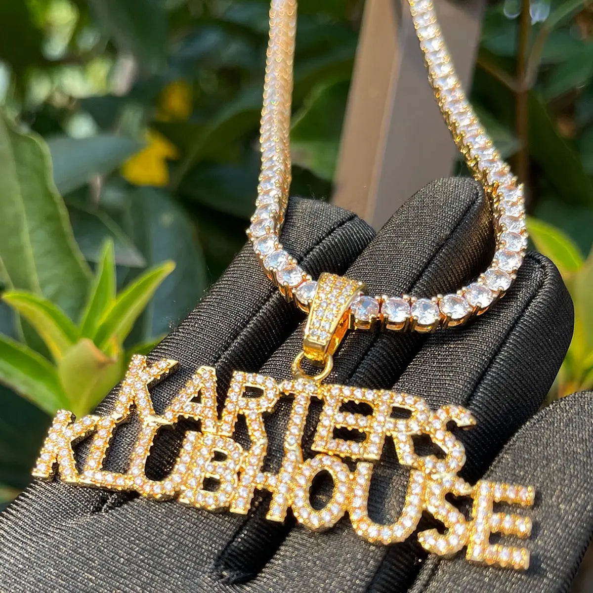 Custom Diamond Micro Font Pendant The Icetruck
