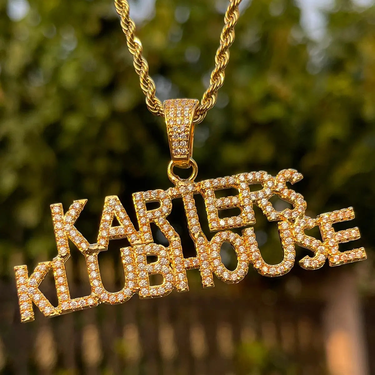 Custom Diamond Micro Font Pendant The Icetruck