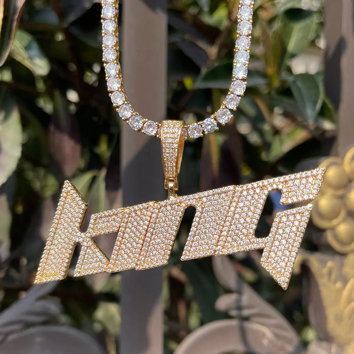Custom Futuristic Font Pendant The Icetruck