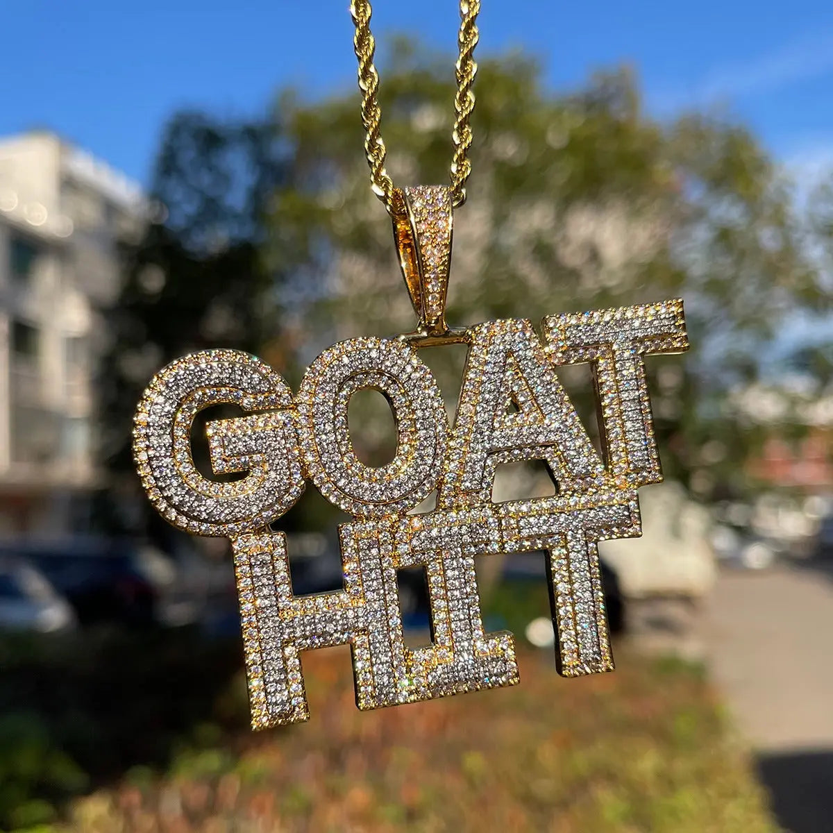 Custom Small Layered Font Pendant The Icetruck