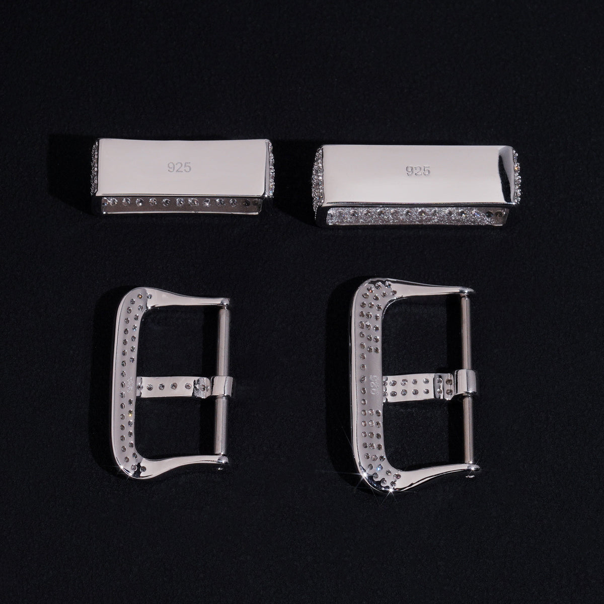 Moissanite Buckle Set for G-Shock - 925 Silver