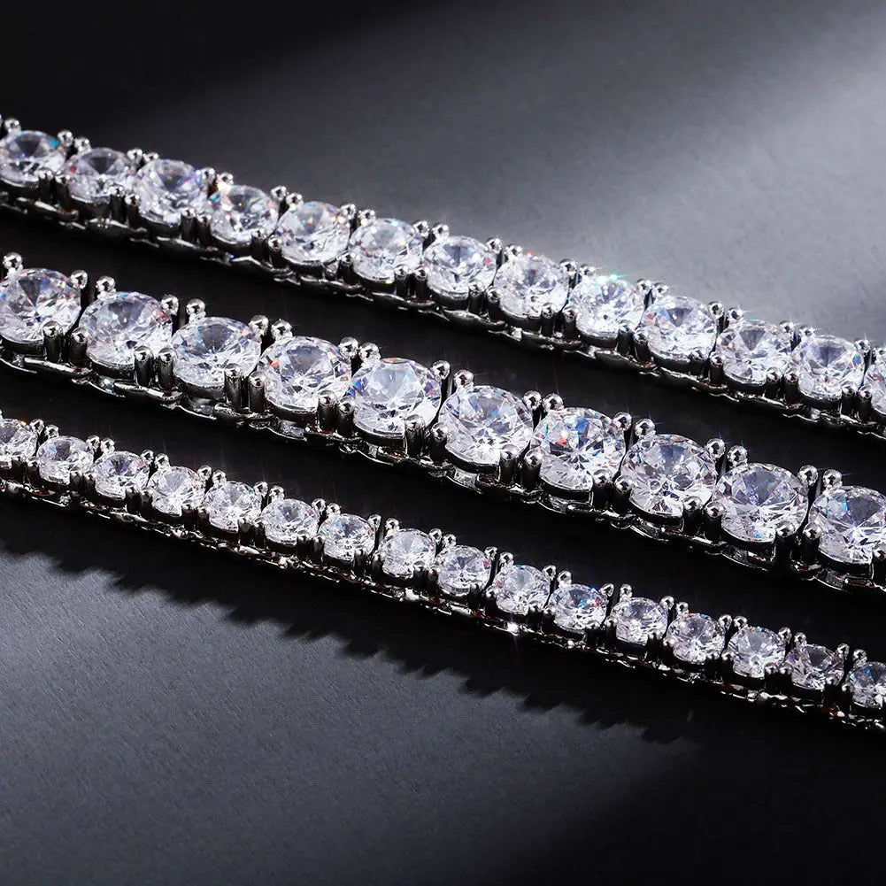VVS Moissanite Round Cut Tennis Chain The Icetruck