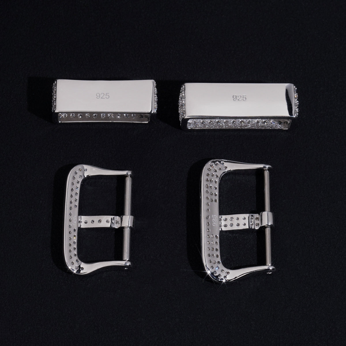 Moissanite Buckle Set for G-Shock - 925 Silver
